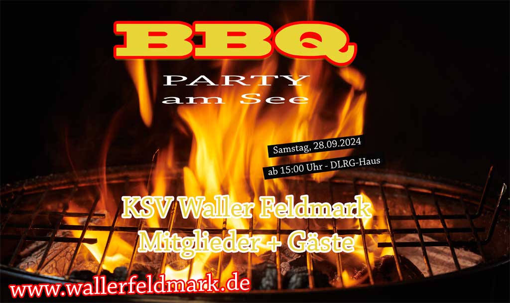 BBQ Am Waller Feldmarksee - DLRG-Haus, am 28.09.2024 um 15:00 Uhr